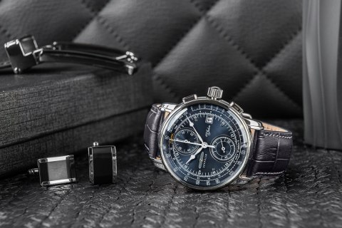 Zegarek Męski ZEPPELIN 100 Yahre Chronograph 8670-3 + BOX Zegarek Męski ZEPPELIN 100 Yahre Chronograph 8670-3 + BOX