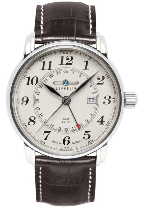 Zegarek Męski ZEPPELIN LZ127 Graf Zeppelin GMT 7642-5 + BOX Zegarek Męski ZEPPELIN LZ127 Graf Zeppelin GMT 7642-5 + BOX
