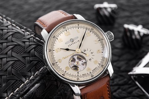 Zegarek Męski ZEPPELIN Mediterranee Open Heart Automatic 9666-5 + BOX Zegarek Męski ZEPPELIN Mediterranee Open Heart Automatic 9666-5 + BOX