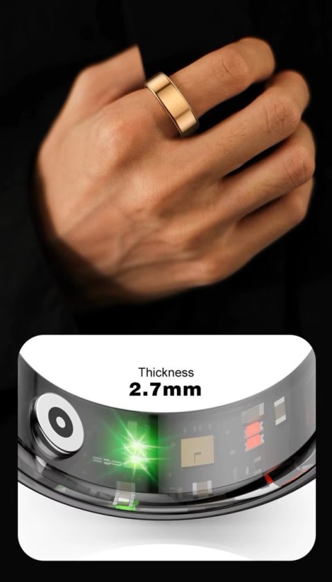 Smart Ring RUBICON R2 Rose Gold SIZE-7(US) SMARUB318 Smart Ring RUBICON R2 Rose Gold SIZE-7(US) SMARUB318