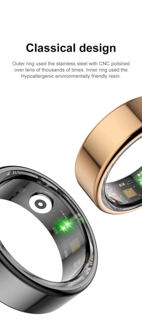Smart Ring RUBICON R2 Rose Gold SIZE-7(US) SMARUB318 Smart Ring RUBICON R2 Rose Gold SIZE-7(US) SMARUB318