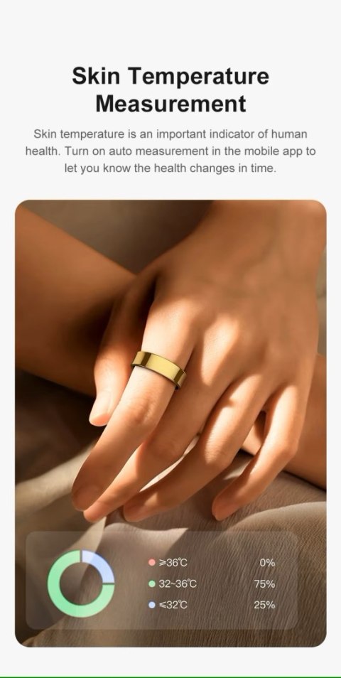 Smart Ring RUBICON R2 Rose Gold SIZE-7(US) SMARUB318 Smart Ring RUBICON R2 Rose Gold SIZE-7(US) SMARUB318