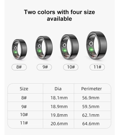Smart Ring RUBICON R2 Rose Gold SIZE-7(US) SMARUB318 Smart Ring RUBICON R2 Rose Gold SIZE-7(US) SMARUB318