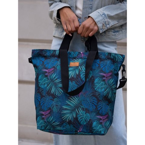 Casualowa torba shopper z zewnętrzną kieszonką - Rovicky Casualowa torba shopper z zewnętrzną kieszonką - Rovicky