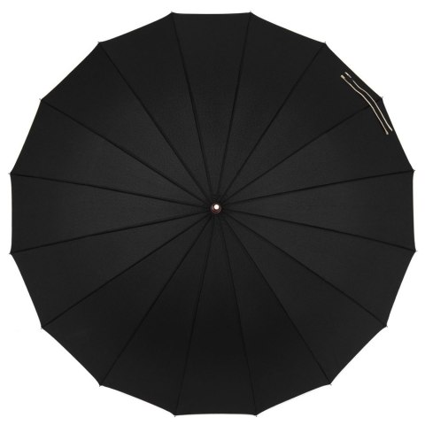 Duży, elegancki parasol rządowy w czarnym kolorze - Peterson Duży, elegancki parasol rządowy w czarnym kolorze - Peterson