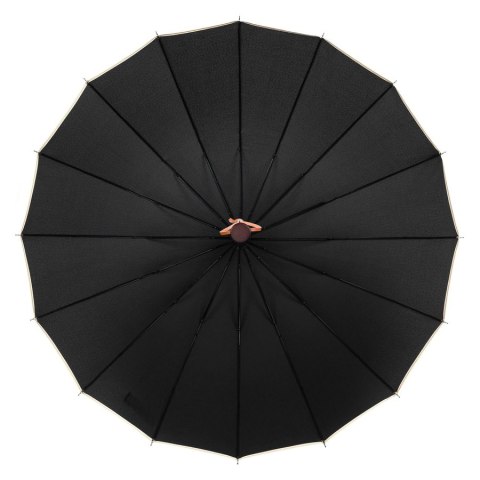 Duży, elegancki parasol rządowy w czarnym kolorze - Peterson Duży, elegancki parasol rządowy w czarnym kolorze - Peterson