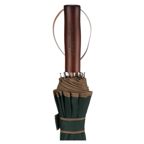 Elegancki, zielony parasol z dużą czaszą - Peterson Elegancki, zielony parasol z dużą czaszą - Peterson