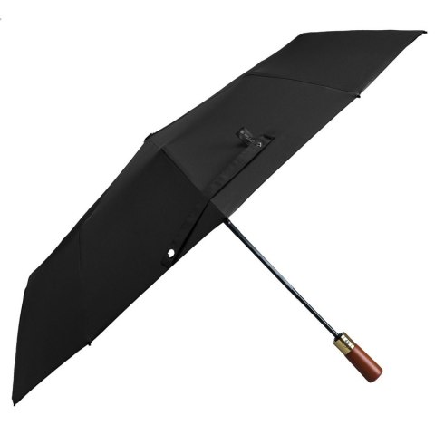 Składana, czarna parasolka w eleganckim pokrowcu - Peterson Składana, czarna parasolka w eleganckim pokrowcu - Peterson