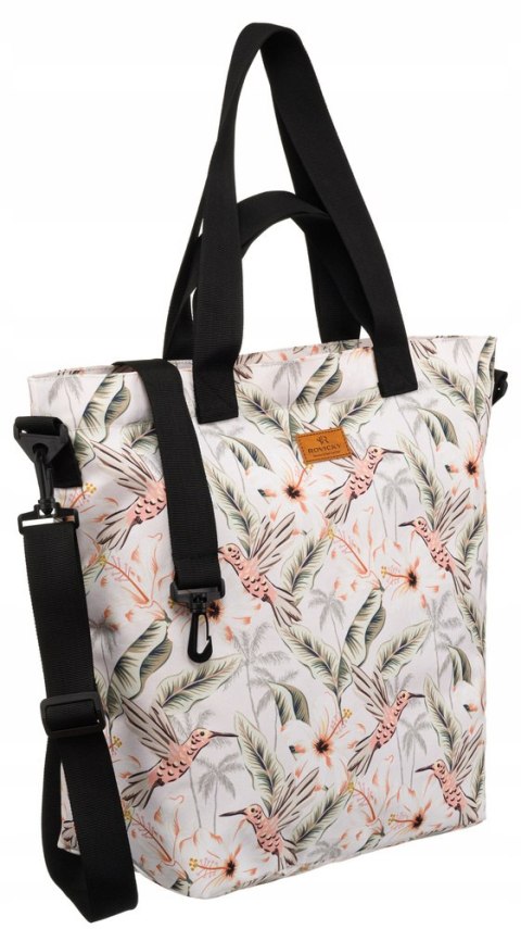 Wygodny shopper damski z poliestru - Rovicky Wygodny shopper damski z poliestru - Rovicky