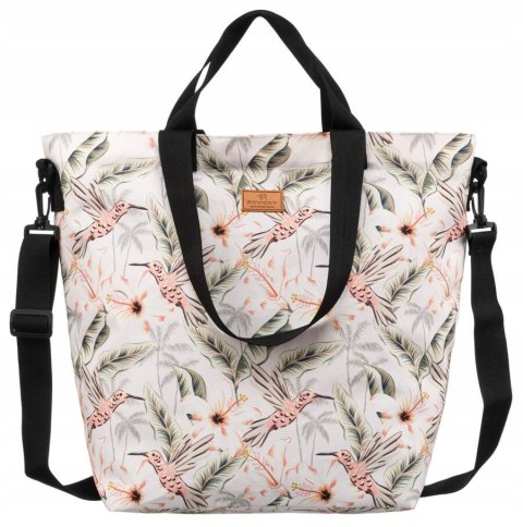 Wygodny shopper damski z poliestru - Rovicky Wygodny shopper damski z poliestru - Rovicky