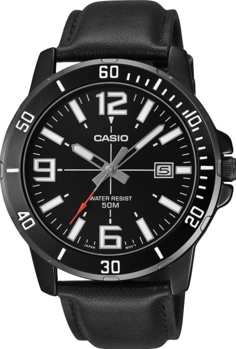 Zegarek Męski Casio MTP-VD01BL-1BVUDF + BOX Zegarek Męski Casio MTP-VD01BL-1BVUDF + BOX