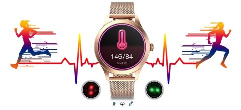 Damski SMARTWATCH Rubicon RNBE37-PRO-2 Różowe Złoto Damski SMARTWATCH Rubicon RNBE37-PRO-2 Różowe Złoto