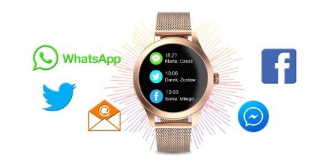 Damski SMARTWATCH Rubicon RNBE37-PRO-2 Różowe Złoto Damski SMARTWATCH Rubicon RNBE37-PRO-2 Różowe Złoto