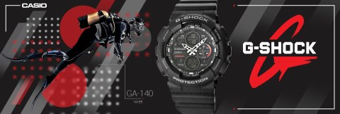 Zegarek Męski CASIO G-SHOCK GA-140-1A1ER + BOX Zegarek Męski CASIO G-SHOCK GA-140-1A1ER + BOX