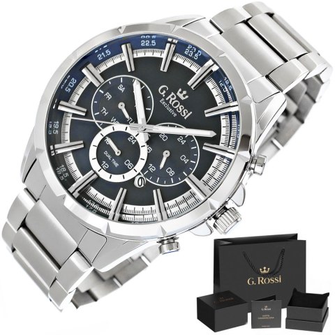 Zegarek Męski G.Rossi Dual Time E13605B-6C1 Zegarek Męski G.Rossi Dual Time E13605B-6C1