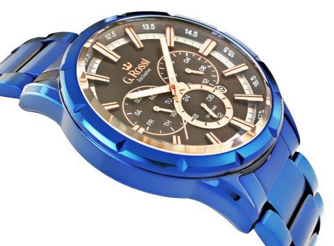 Zegarek Męski G.Rossi Dual Time E13605B-6F3 + BOX Zegarek Męski G.Rossi Dual Time E13605B-6F3 + BOX