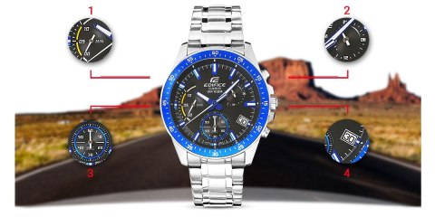 Zegarek Męski CASIO EDIFICE EFV-540D-1A2VUEF + BOX Zegarek Męski CASIO EDIFICE EFV-540D-1A2VUEF + BOX
