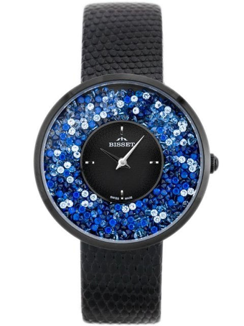 ZEGAREK DAMSKI BISSET BSAE04 - black/blue (zb541e) ZEGAREK DAMSKI BISSET BSAE04 - black/blue (zb541e)