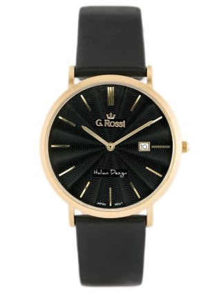 ZEGAREK MĘSKI G. ROSSI - 10853A - SLIM (zg184e) + BOX