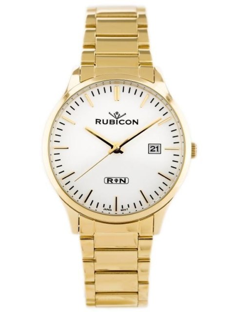 ZEGAREK MĘSKI RUBICON RNDD60 (zr078c) - stalowy ZEGAREK MĘSKI RUBICON RNDD60 (zr078c) - stalowy