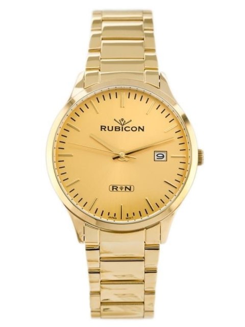 ZEGAREK MĘSKI RUBICON RNDD60 (zr078d) - stalowy ZEGAREK MĘSKI RUBICON RNDD60 (zr078d) - stalowy