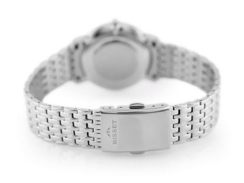 ZEGAREK DAMSKI BISSET BSBE54 - silver/white (zb554a) ZEGAREK DAMSKI BISSET BSBE54 - silver/white (zb554a)