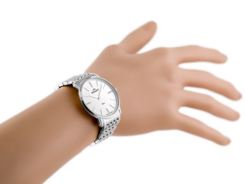 ZEGAREK DAMSKI BISSET BSBE54 - silver/white (zb554a) ZEGAREK DAMSKI BISSET BSBE54 - silver/white (zb554a)