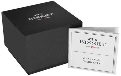 ZEGAREK MĘSKI BISSET BSCE62 - SZAFIROWE SZKŁO + BOX ZEGAREK MĘSKI BISSET BSCE62 - SZAFIROWE SZKŁO + BOX