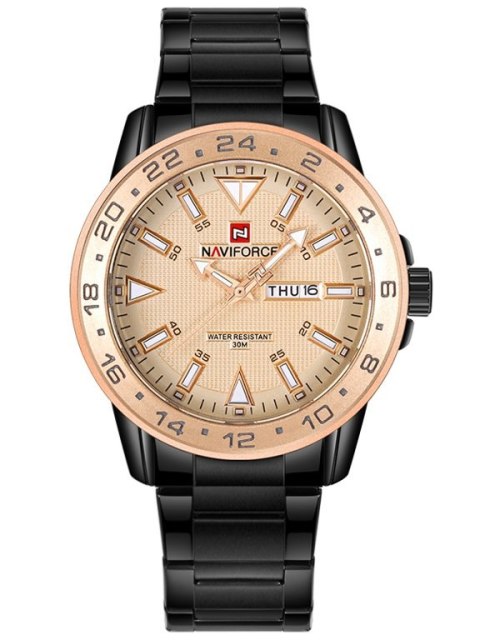 ZEGAREK MĘSKI NAVIFORCE - NF9109 (zn064e) - rosegold/black ZEGAREK MĘSKI NAVIFORCE - NF9109 (zn064e) - rosegold/black