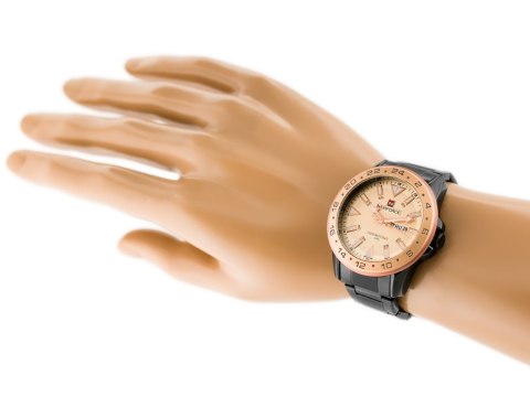 ZEGAREK MĘSKI NAVIFORCE - NF9109 (zn064e) - rosegold/black ZEGAREK MĘSKI NAVIFORCE - NF9109 (zn064e) - rosegold/black