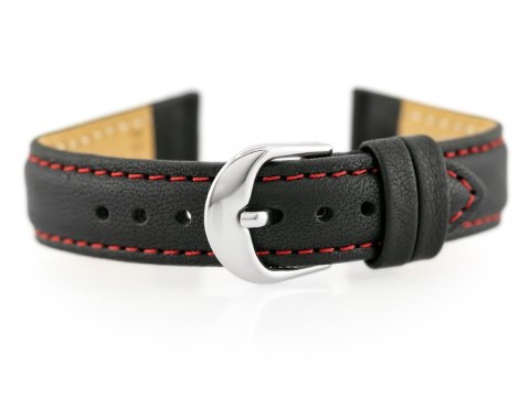 Pasek skórzany do zegarka BISSET BS-158 - 18mm (red) Pasek skórzany do zegarka BISSET BS-158 - 18mm (red)