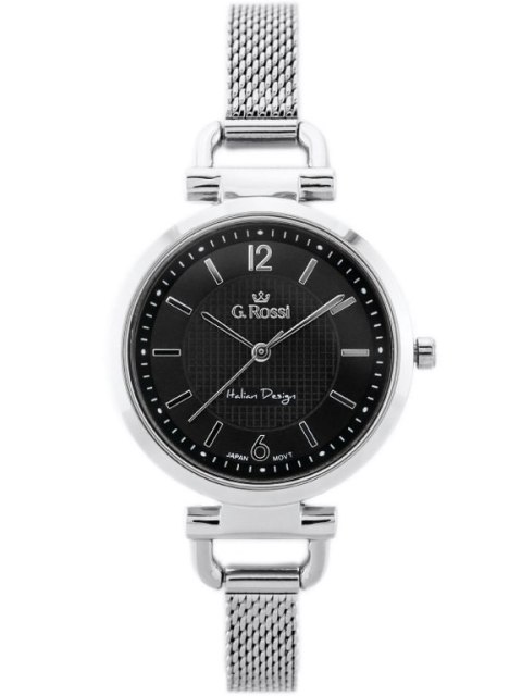 ZEGAREK G. ROSSI - LESTI - 3652B (zg772b) - silver/black + BOX ZEGAREK G. ROSSI - LESTI - 3652B (zg772b) - silver/black + BOX