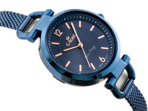 ZEGAREK G. ROSSI - LESTI - 3652B (zg772h) - blue + BOX ZEGAREK G. ROSSI - LESTI - 3652B (zg772h) - blue + BOX