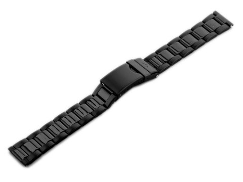 Bransoleta Bisset (bb014d) - czarna 18mm Bransoleta Bisset (bb014d) - czarna 18mm