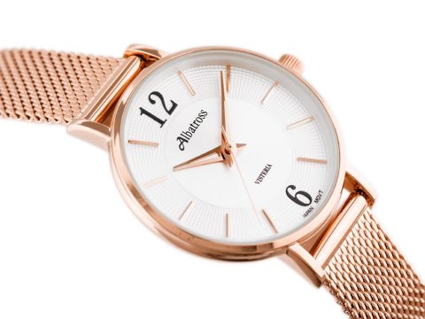 ZEGAREK DAMSKI ALBATROSS ABBC16 (za543e) rose gold / silver ZEGAREK DAMSKI ALBATROSS ABBC16 (za543e) rose gold / silver