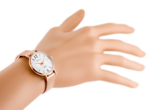 ZEGAREK DAMSKI ALBATROSS ABBC16 (za543e) rose gold / silver ZEGAREK DAMSKI ALBATROSS ABBC16 (za543e) rose gold / silver