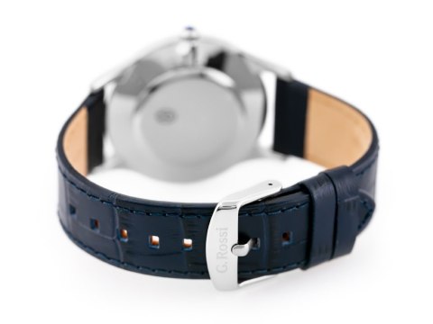 ZEGAREK G. ROSSI - 10737A-6F1 (zg258e) blue/silver + BOX ZEGAREK G. ROSSI - 10737A-6F1 (zg258e) blue/silver + BOX