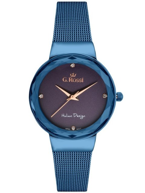 ZEGAREK G. ROSSI - 11184B-6F3 (zg785f) blue/violet + BOX ZEGAREK G. ROSSI - 11184B-6F3 (zg785f) blue/violet + BOX