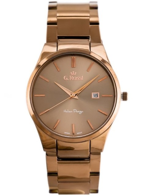 ZEGAREK G. ROSSI - 8245B2-2B3 (zg259f) brown + BOX ZEGAREK G. ROSSI - 8245B2-2B3 (zg259f) brown + BOX