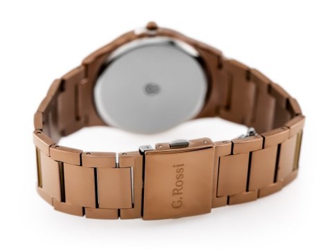 ZEGAREK G. ROSSI - 8245B2-2B3 (zg259f) brown + BOX ZEGAREK G. ROSSI - 8245B2-2B3 (zg259f) brown + BOX