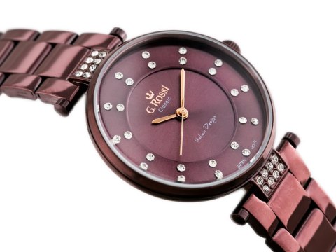 ZEGAREK G. ROSSI - C5131B-2B3 (zg780d) violet + BOX ZEGAREK G. ROSSI - C5131B-2B3 (zg780d) violet + BOX
