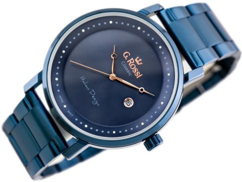 ZEGAREK G. ROSSI - C6182B-6F3 (zg256e) blue + BOX ZEGAREK G. ROSSI - C6182B-6F3 (zg256e) blue + BOX