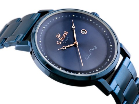ZEGAREK G. ROSSI - C6182B-6F3 (zg256e) blue + BOX ZEGAREK G. ROSSI - C6182B-6F3 (zg256e) blue + BOX
