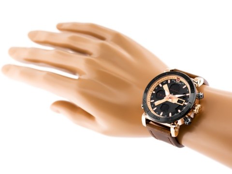 ZEGAREK MĘSKI NAVIFORCE - NF9132 (zn073d) - brown/rose + box ZEGAREK MĘSKI NAVIFORCE - NF9132 (zn073d) - brown/rose + box