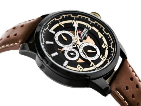 ZEGAREK MĘSKI NAVIFORCE NF9142 (zn087b) black/br. + BOX ZEGAREK MĘSKI NAVIFORCE NF9142 (zn087b) black/br. + BOX