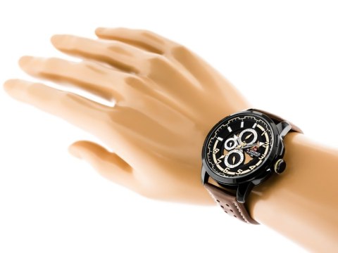 ZEGAREK MĘSKI NAVIFORCE NF9142 (zn087b) black/br. + BOX ZEGAREK MĘSKI NAVIFORCE NF9142 (zn087b) black/br. + BOX