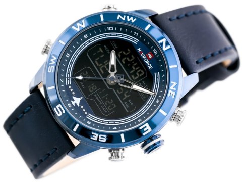 ZEGAREK MĘSKI NAVIFORCE - NF9144 (zn077e) - blue + box ZEGAREK MĘSKI NAVIFORCE - NF9144 (zn077e) - blue + box