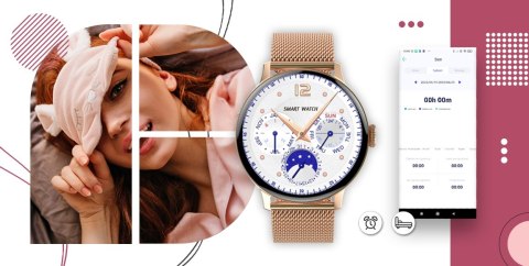 Smartwatch Giewont Supernova SmartCall GW330-1 Rose Gold Shine/Powder Pink Smartwatch Giewont Supernova SmartCall GW330-1 Rose Gold Shine/Powder Pink
