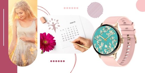 Smartwatch Giewont Supernova SmartCall GW330-1 Rose Gold Shine/Powder Pink Smartwatch Giewont Supernova SmartCall GW330-1 Rose Gold Shine/Powder Pink
