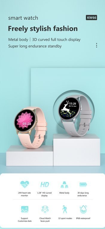 SMARTWATCH DAMSKI G. Rossi SW015-2 pink (sg010b) SMARTWATCH DAMSKI G. Rossi SW015-2 pink (sg010b)